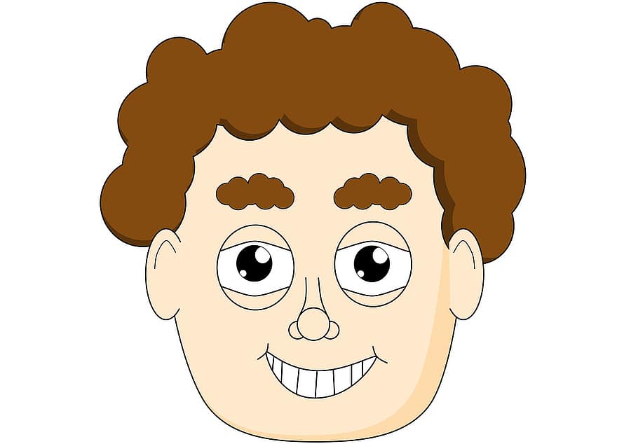 Head, Cartoon, Easy, Smiling, Drawing, Expression, Sketch