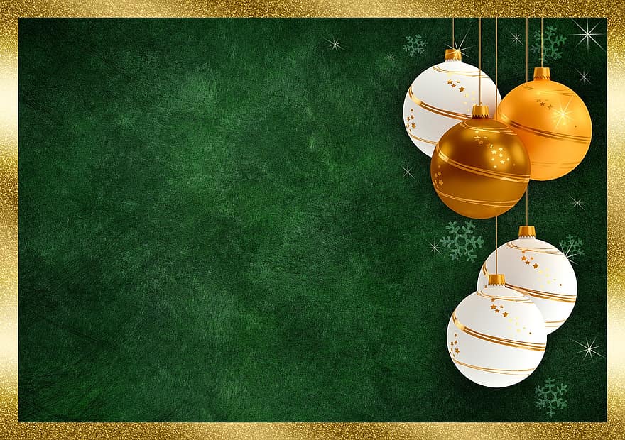 Christmas Balls, Frame, Background Image, Christmas, Balls, Noble, Decoration, Deco, Christmas Greeting, Christmas Decorations, Christmas Time