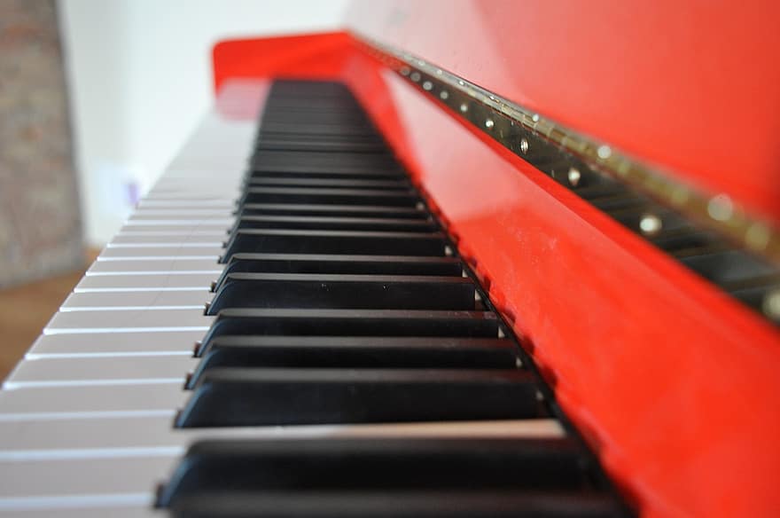 piano, musik, keyboard, instrumen, alat musik, tuts piano, kunci hitam, kunci putih