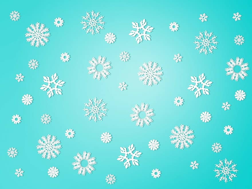 Snow, Snowflake, Background, Winter, Holidays, Christmas, Ice, Icy, Cold, Ice Blue