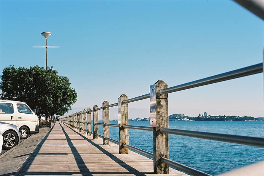 Promenade, Seebrücke, Küste, Reise, Erkundung