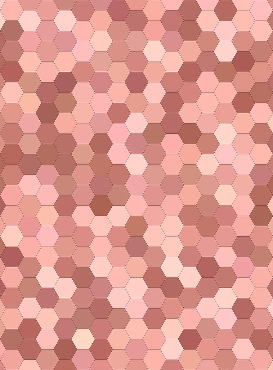 Muster, Mosaik-, Hexagon, abstrakt