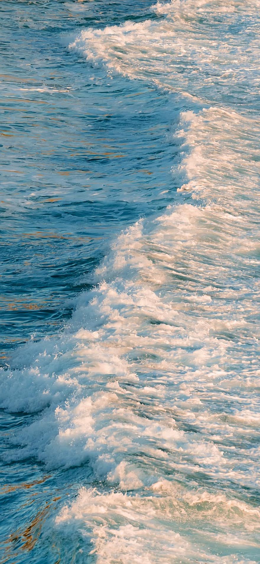 ondas, mar, oceano, espuma, esguicho, agua, líquido