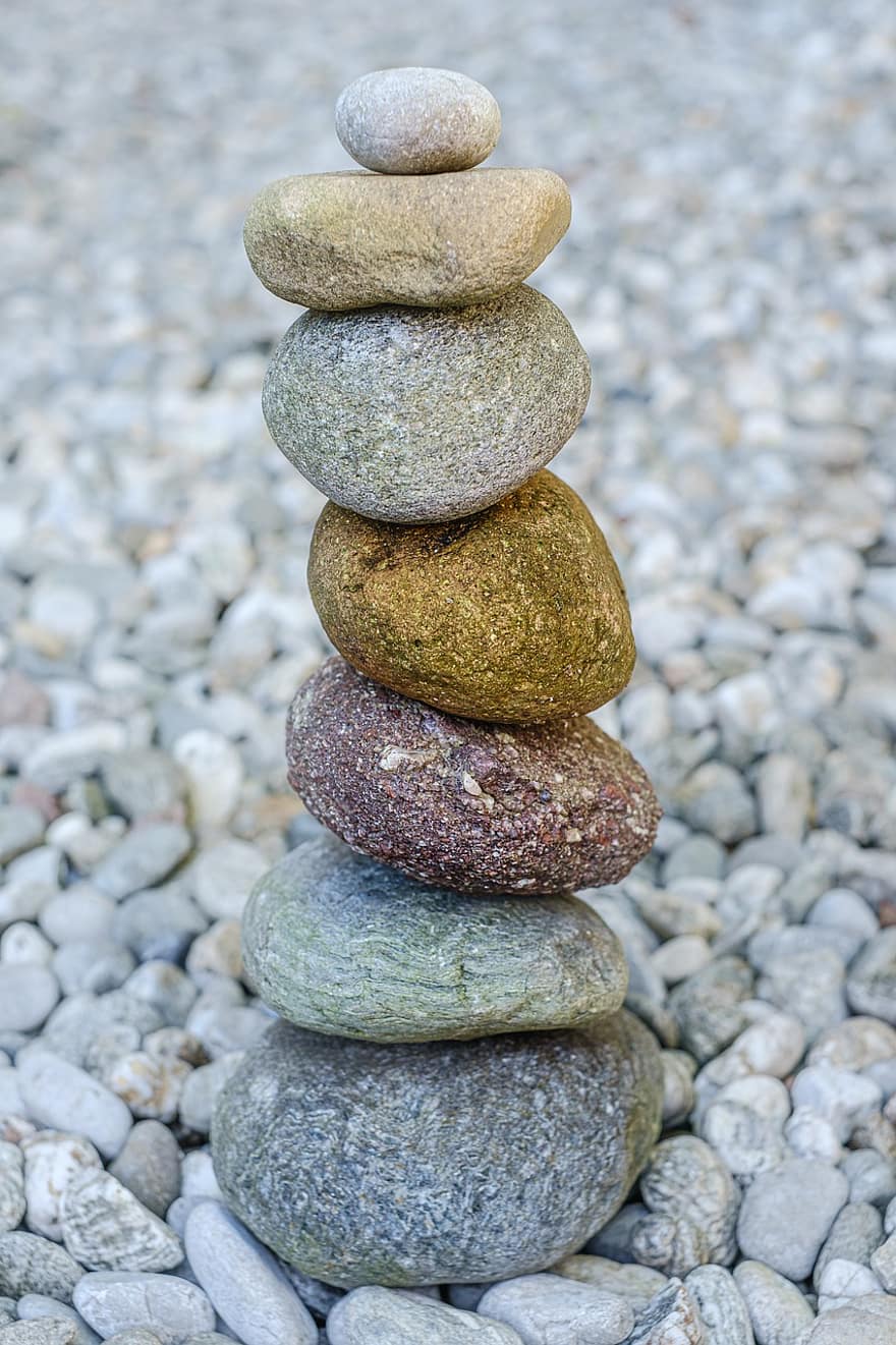 taşlar, Kaya, denge, dengeli kayalar, dengeli taşlar, meditasyon, Zen, dikkatlilik, tinsellik