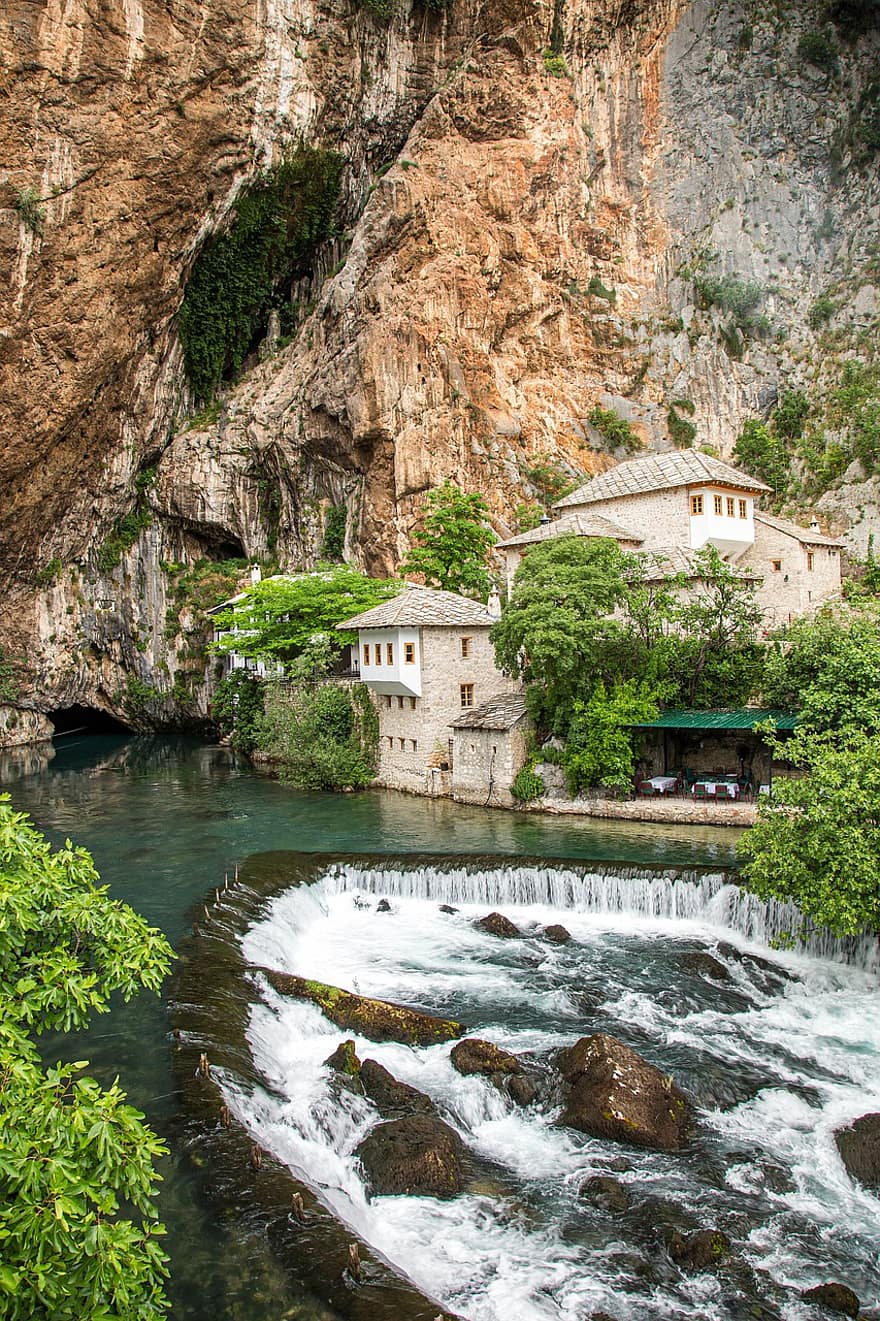 natur, reise, utforskning, utendørs, Mostar, lita elv, bekk