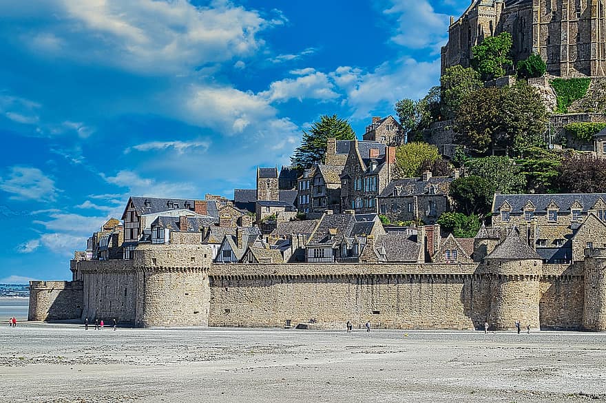 Mont Saint Michel, Abbey, Normandy, World Heritage Site, Island, Landscape, France