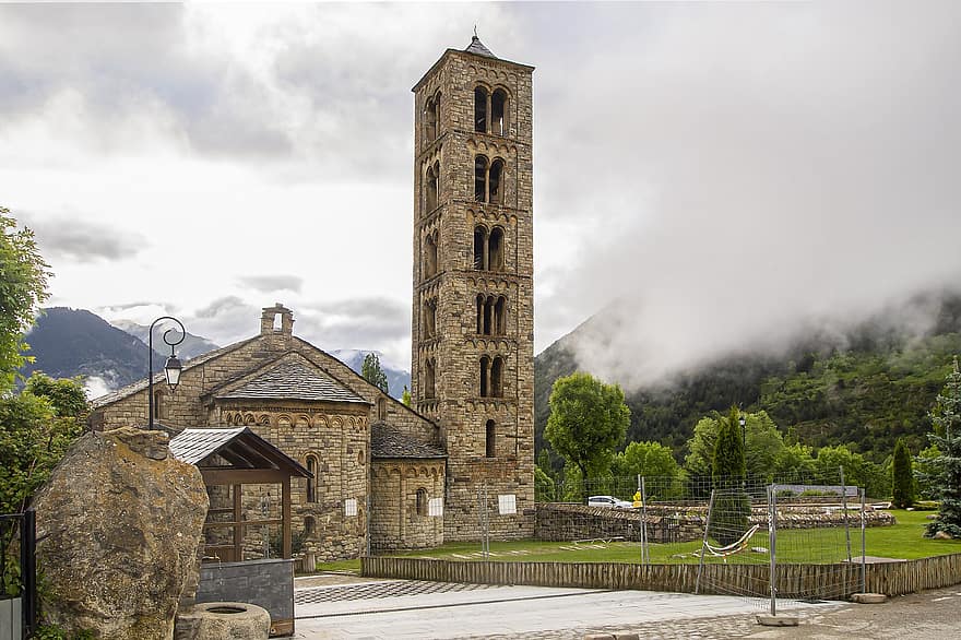 Tower, Church, Romanesque Architecture, Cloister, Architecture, Religion, christianity, famous place, mountain, old, history