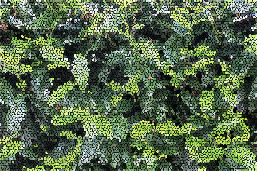 mosaico, estructura, fondo, color, verde, hojas