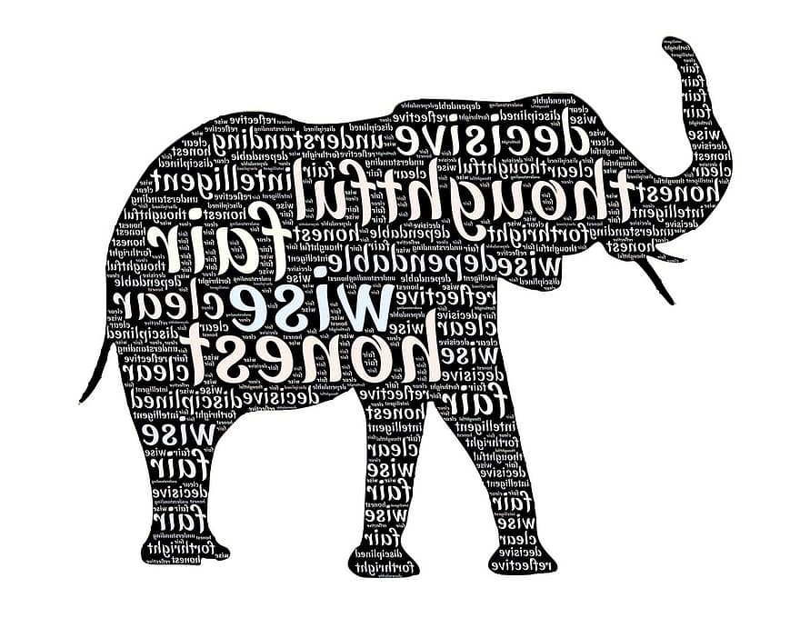 elefante, Animale totem, qualità, simbolo, natura, affidabile, intelligente, riflessivo, giusto, saggio, onesto