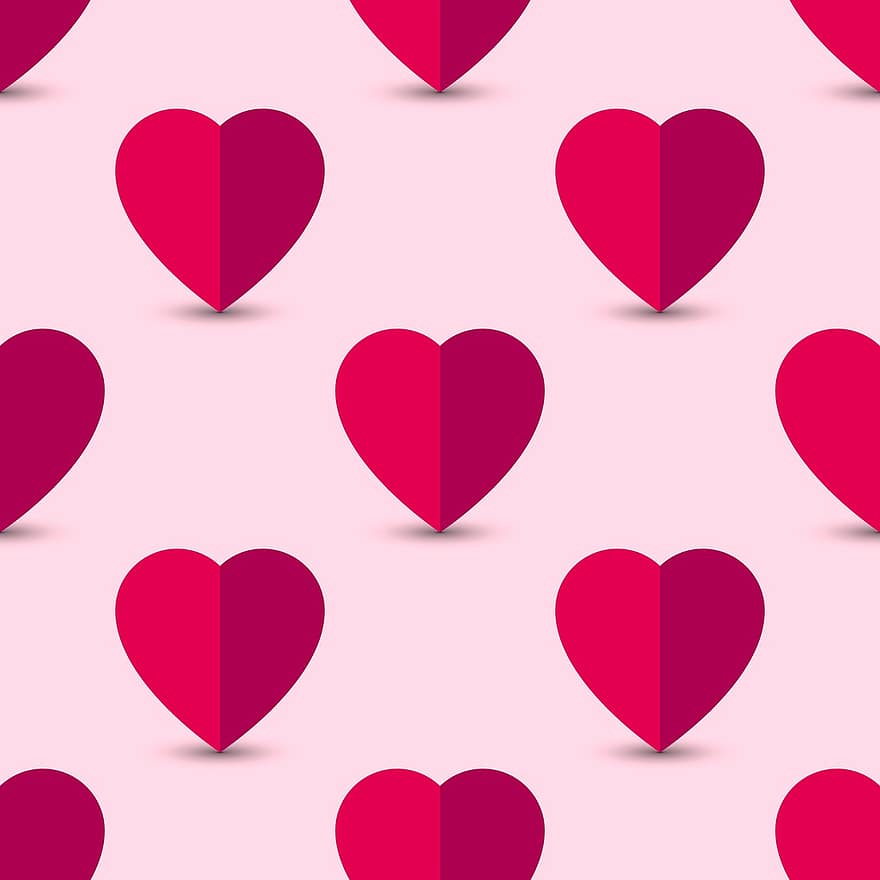 The Heart, Pattern, Background, Desktop, Texture, Seamless, Seamless Background, Graphics, Design, Red