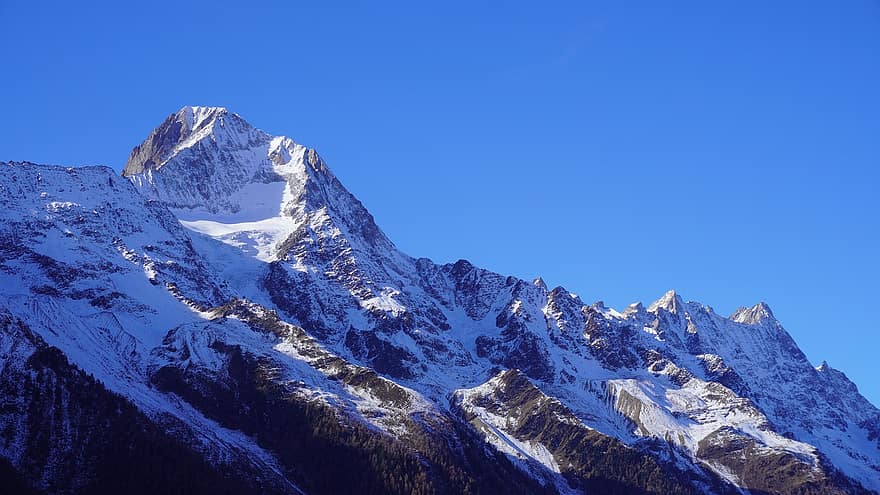 Mountain, Travel, Exploration, Outdoors, Adventure, Hike, Alps, Summit, snow, mountain peak, winter