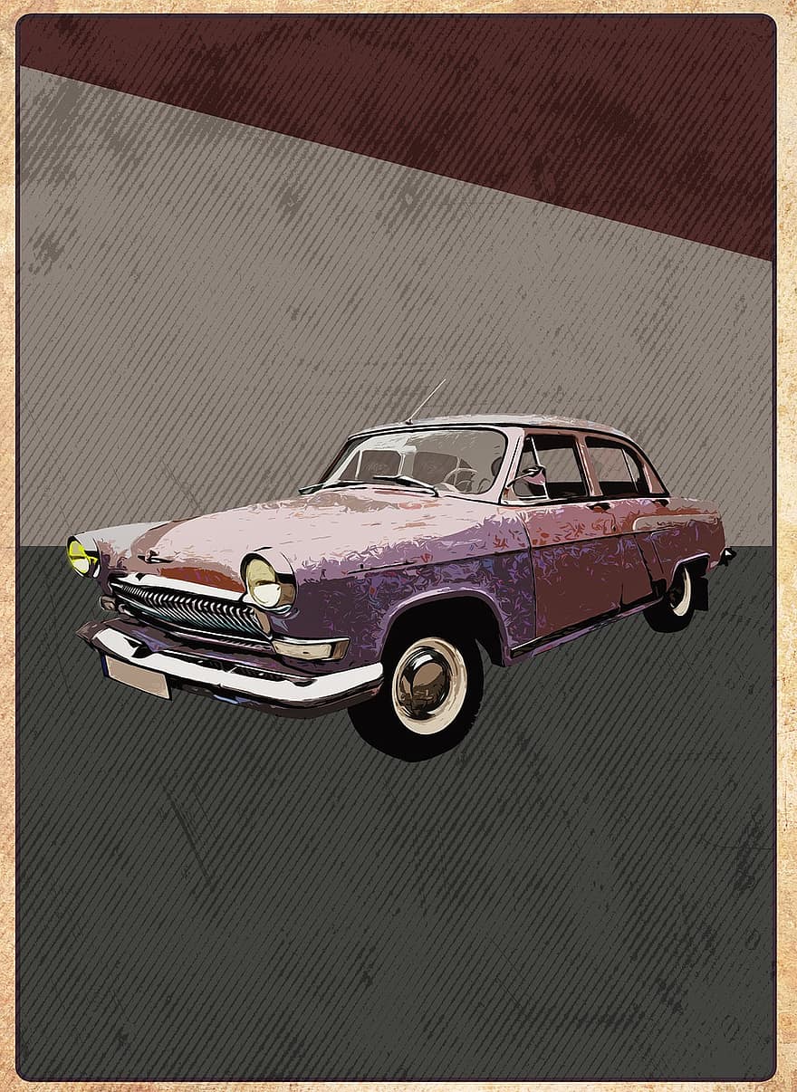Antique Car, Vintage Car, Vintage Vehicle, Classic Car, Retro Poster, Vintage Poster, Background, Automobile, Vintage, car, land vehicle