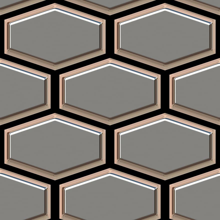 Hexagon, Grid, Pattern, Texture, Geometric, Backdrop, Seamless