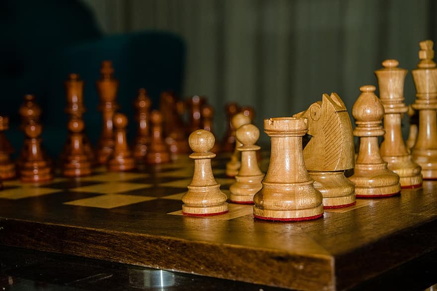 társasjáték, sakk, darab, stratégia