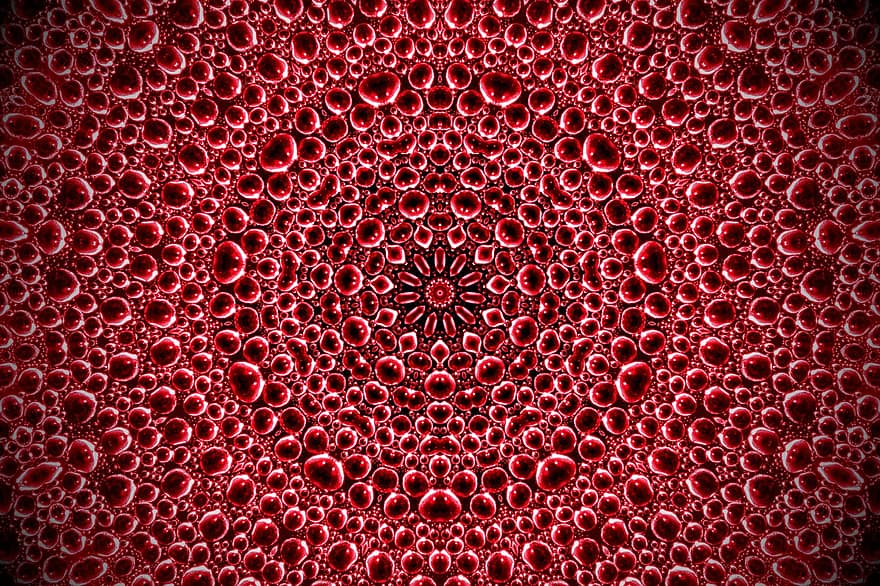 rood behang, mandala patroon, kunst, behang, rozet, mandala, decor, grafisch