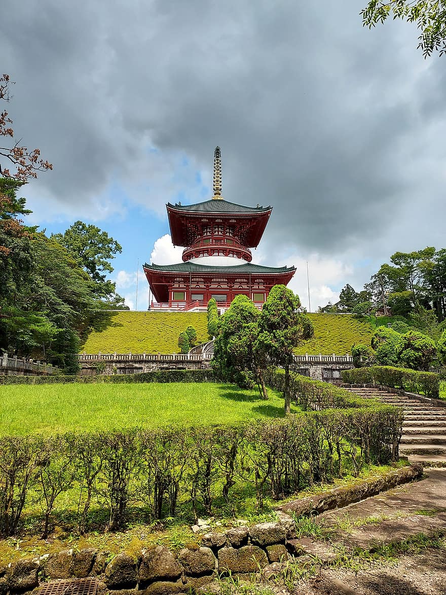 świątynia, Japonia, Natura, Azja, podróżować
