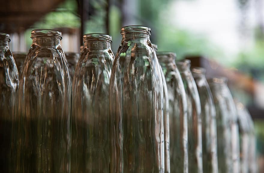stiklas, buteliai, konteineris, medžiaga, butelis, skystis, gerti, Iš arti, alkoholio, šviežumas, skaidrus