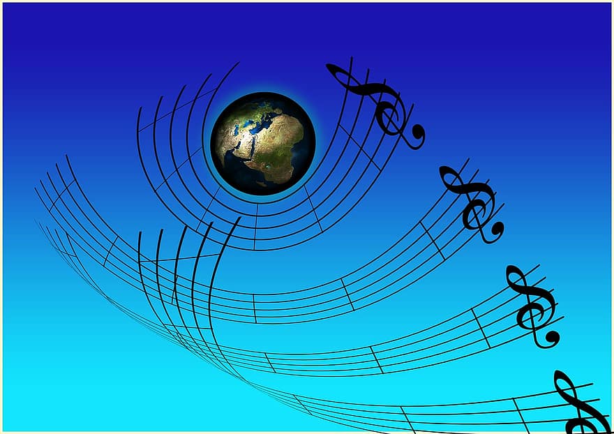 müzik, üçlü nota anahtarı, ses, konser, müzisyen, notenblatt, nota anahtarı, tonkunst, Nota, porteler, hatlar