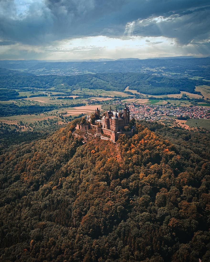 castell, cel, fantasia, Alemanya, paisatge, arquitectura, edat mitjana, edifici, fortalesa, històricament, contes de fades