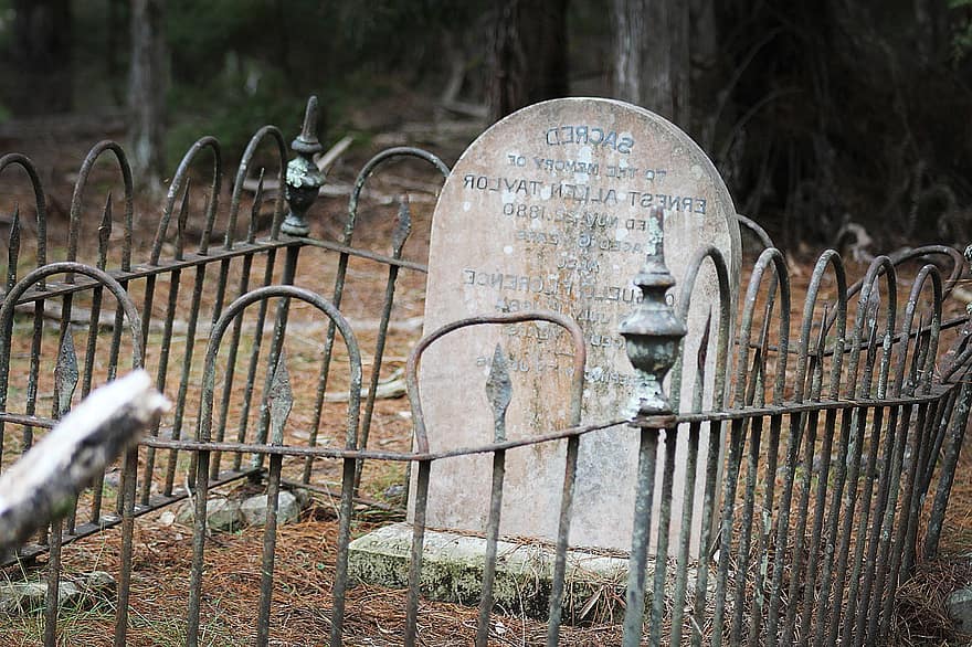 Grab, Grabstein, Friedhof, Neuseeland