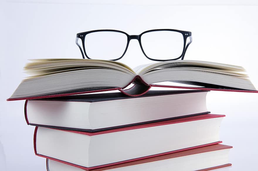 หนังสือ, วรรณกรรม, ความรู้, แว่นตา, การศึกษา, ซ้อนกัน, โรงเรียน, การอ่าน, ห้องสมุด, กระดาษ, ศึกษา