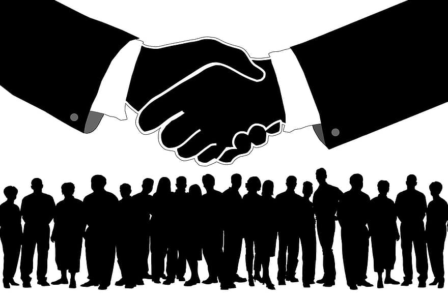 personal, equipo, dar la mano, apretón de manos, trabajo en equipo, ejecutivo, cooperación, cohesión, juntos, unión, comunidad