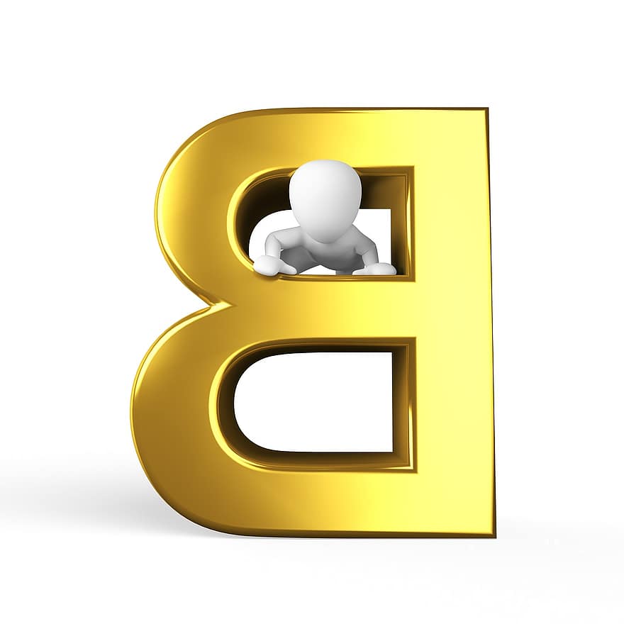 b, carta, alfabeto, alfabeticamente