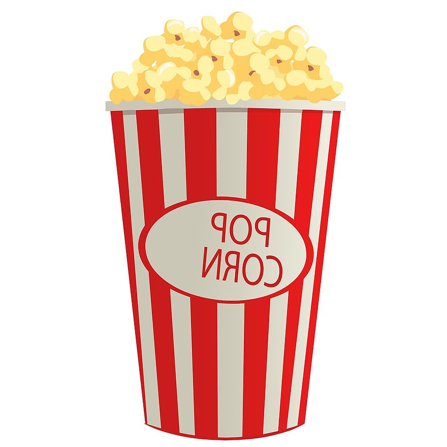 popcorn, bioscoop, cafe, film, prestatie, theater, kop, maïs, vermaak, voorgerechten, snacks