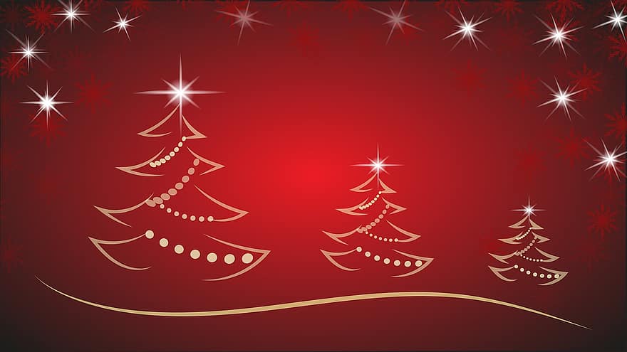 Navidad, árbol de Navidad, fondo, rojo, blanco, Feliz Navidad, vacaciones, elegante, diseño, saludo, celebracion