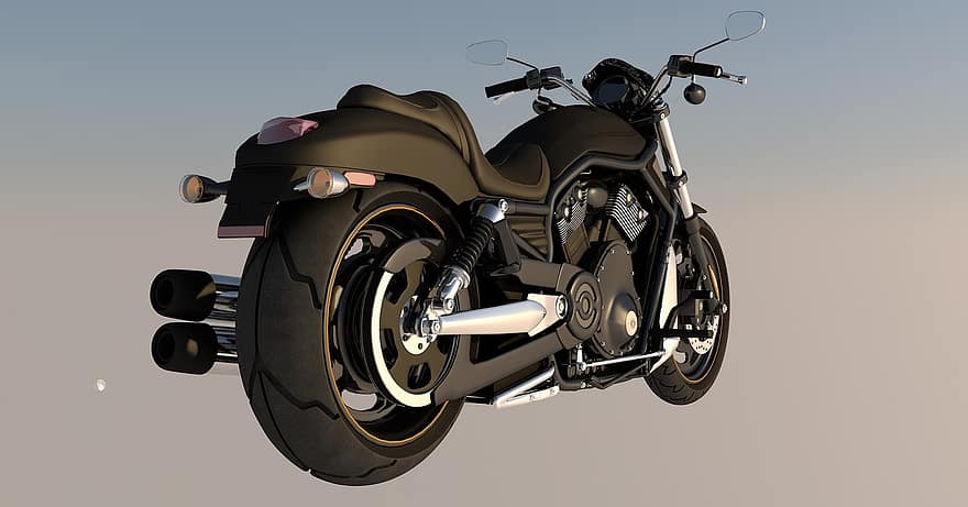 Harley, motocicleta, motocicletas, Harley Davidson, máquina, vehículo de dos ruedas, antiguo, vehículo, representación