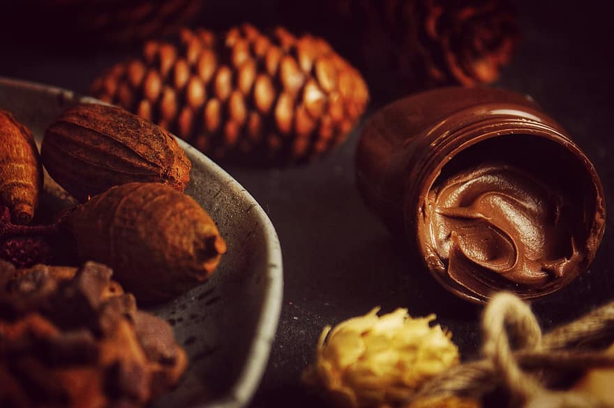 Chocolat, propager, aliments, cacao, pot, récipient, dessert, produit, sucré, savoureux, délicieux