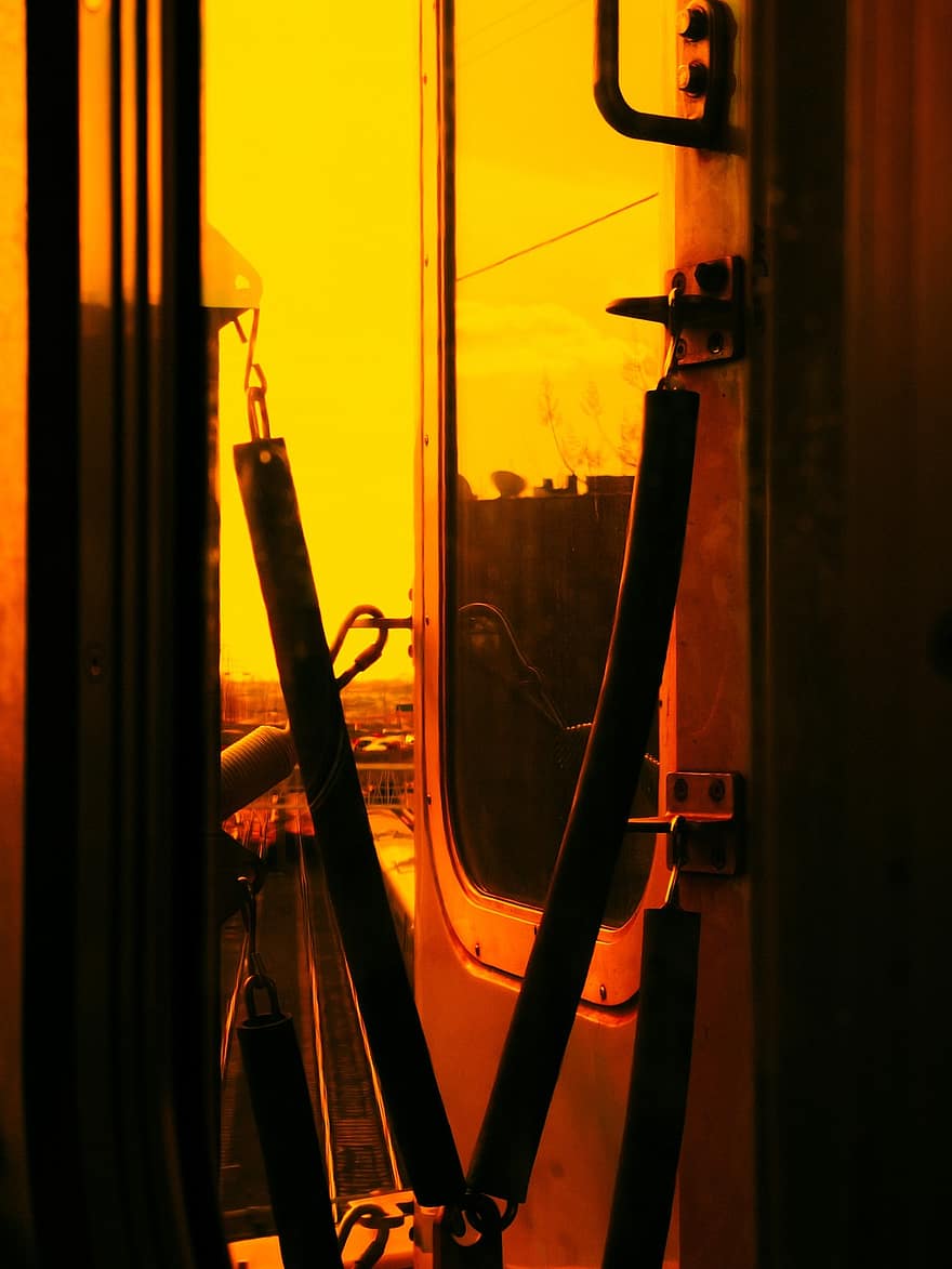 New York, métro, la ville de New York, chemin de fer, transport, le coucher du soleil, la fenêtre, mode de transport, navire nautique, architecture, crépuscule