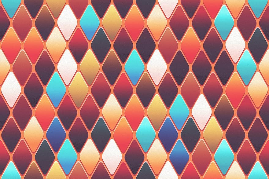 Abstract, Colorful, Background, Diamond Shape, Tile, Colorful Abstract Background, Textured, Geometric