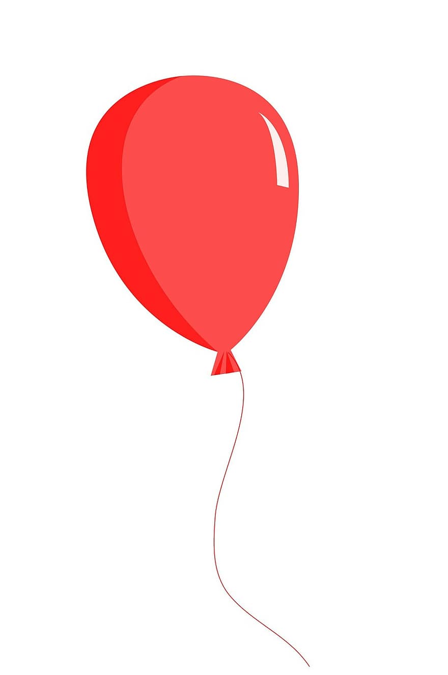 balon, czerwony, przyjęcie, uroczystość, urodziny, szczęśliwy, hel, świętować, uroczysty, zdarzenie, specjalny