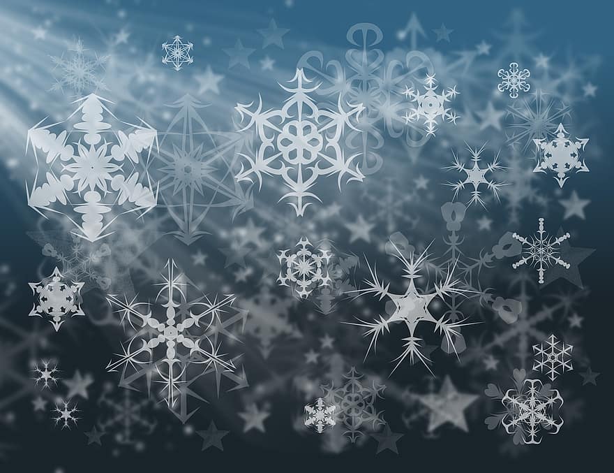 снежинки, обои на стену, снег, деликатес, шаблон, расторопность, текстура, пушистый, белый, осветительные приборы, фон