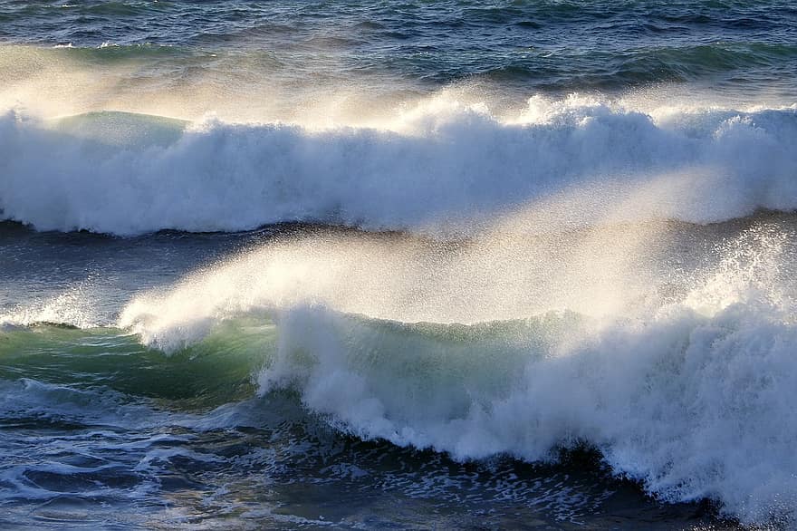 sóng, lướt sóng, biển, Xịt nước, bọt, bắn tung tóe