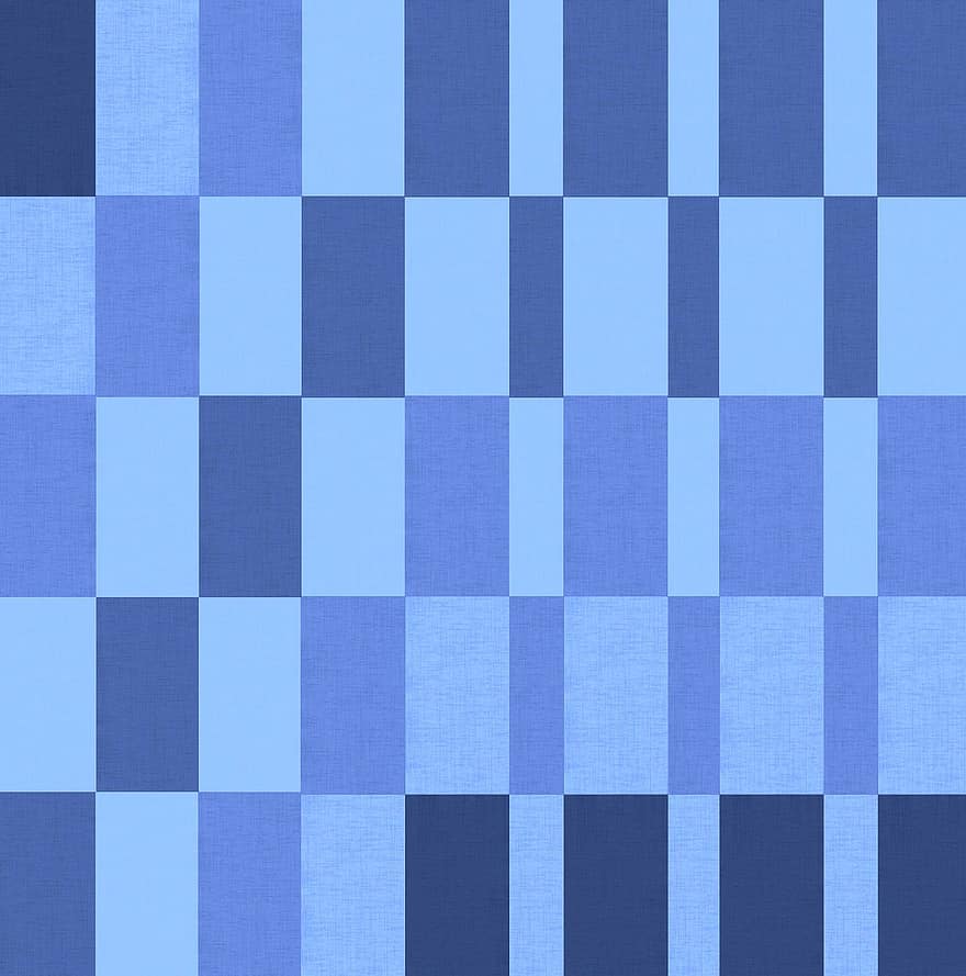 Cotton, Fabric, Textile, Texture, Geometric, Pattern, Blue, Hues, Shades, Shapes, Background