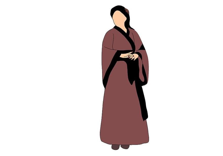Woman, Kimono, Princess, Kingdom, Cartoon, 2d Picture