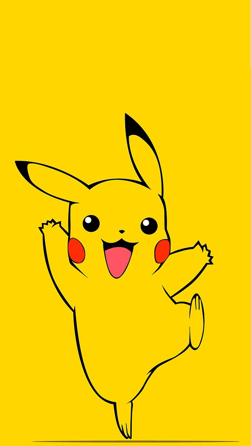 Pikachu, pokemon, personaggio, cartone animato, carina, sfondo, gamer, cellulare, bambini