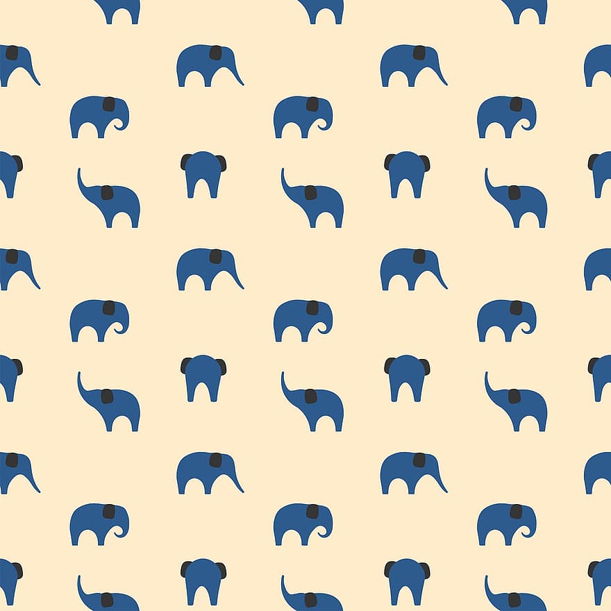 Elefant-Hintergrund, Elefantenmuster, Elefant-Tapete
