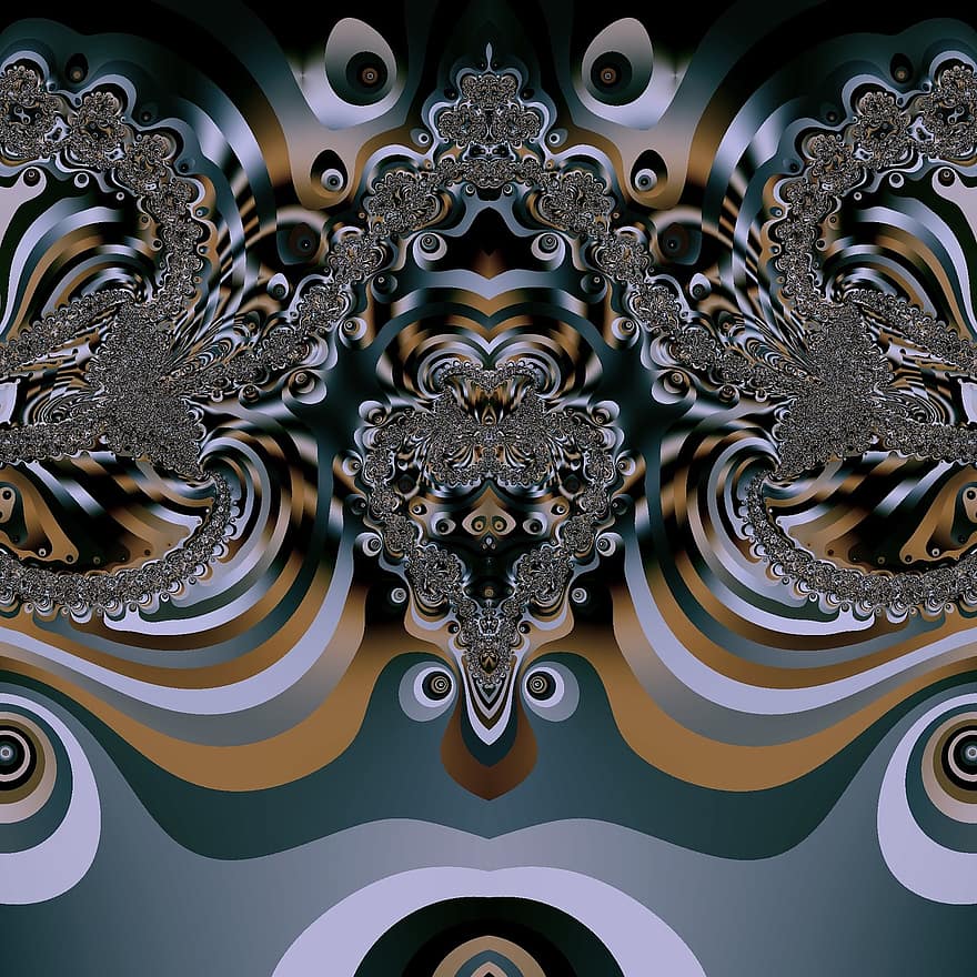 fractal, kunst, artwork, ontwerp, kleurrijk, patroon, creatief, dynamisch, elegant, mandala