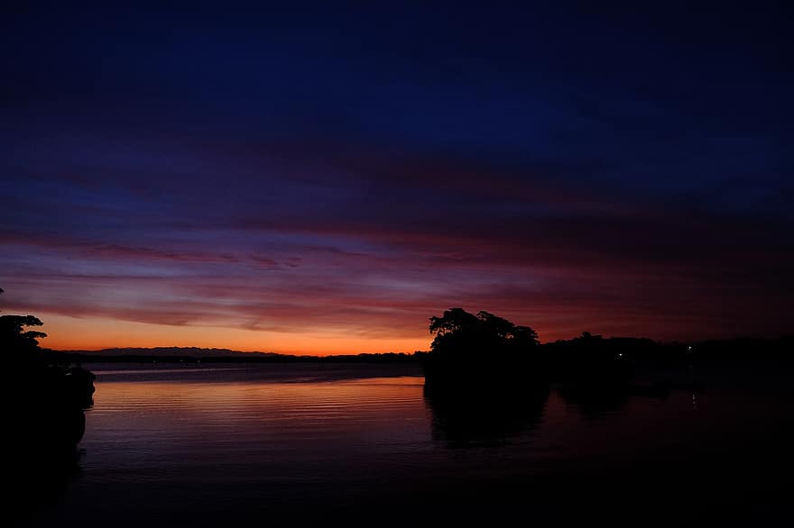 Sunset, Tranquil, Calm, Boat, Ocean, Water, Nature, Landscape, Clouds, Lake, Meditation