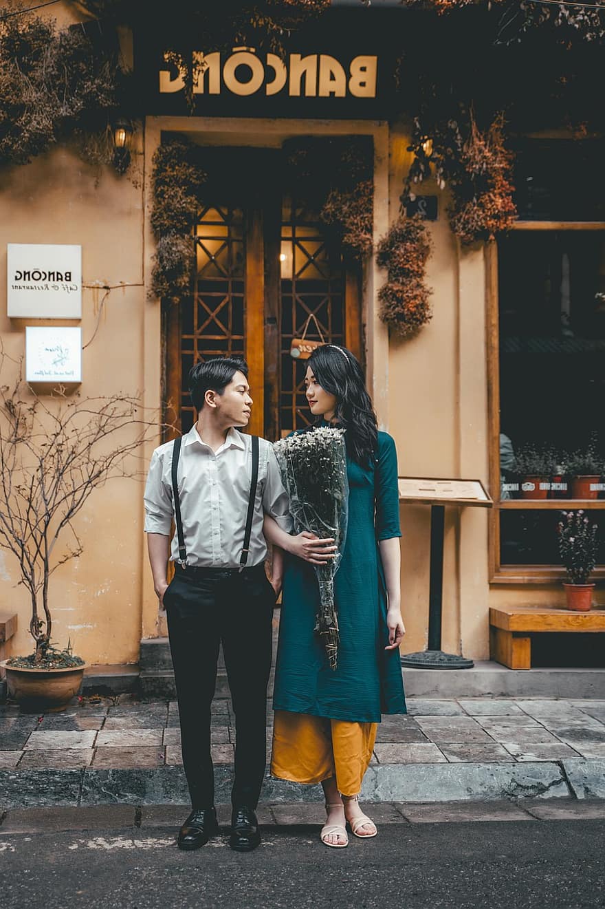 paar, liefde, Wending, Hanoi