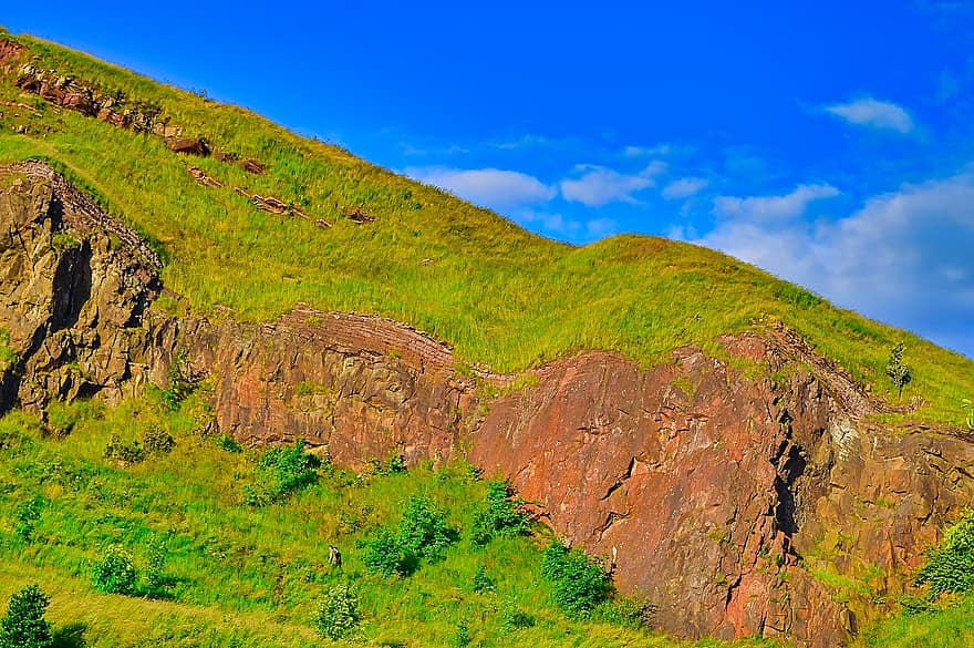 Hügel, Berge, Holyrood Park, Edinburgh, Schottland, Natur