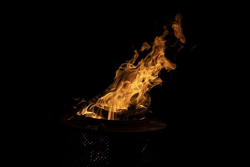 fogo, chama, calor, queimar, lareira, ardente