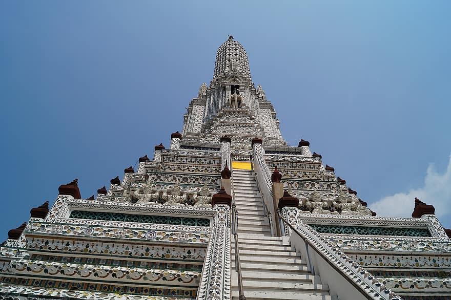 temple, bâtiment, façade, architecture, Thaïlande