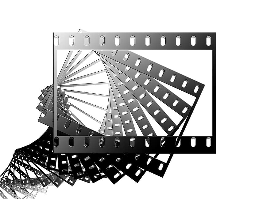 膜、フィルムストリップ、黒と白、写真、ビデオ、アナログ、録音、画像、スライドフィルム、写真フィルム、写真撮影
