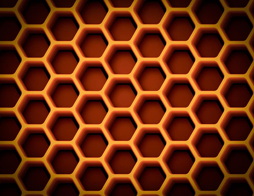honeycomb, Bie, kreativ, mat, honning, design, celler, honningbie, naturlig, søt, insekt