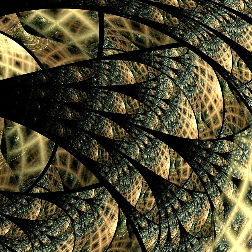 patroon, abstract, fractals, abstract patroon, ornament, decoratief, vorm
