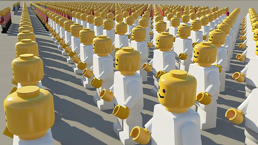 multitud, Lego, personal, elección, selector, votar, encuesta, grupo de personas, figuras, para niños, jugar